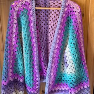 Purple Hexi Cardigan