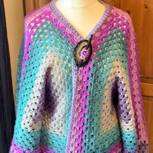 Purple Hexi Cardigan