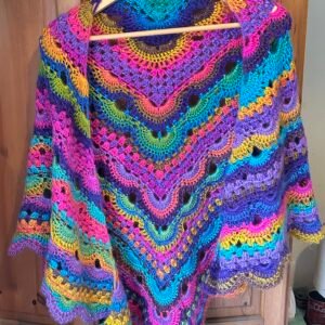 Virus Meets Granny Shawl